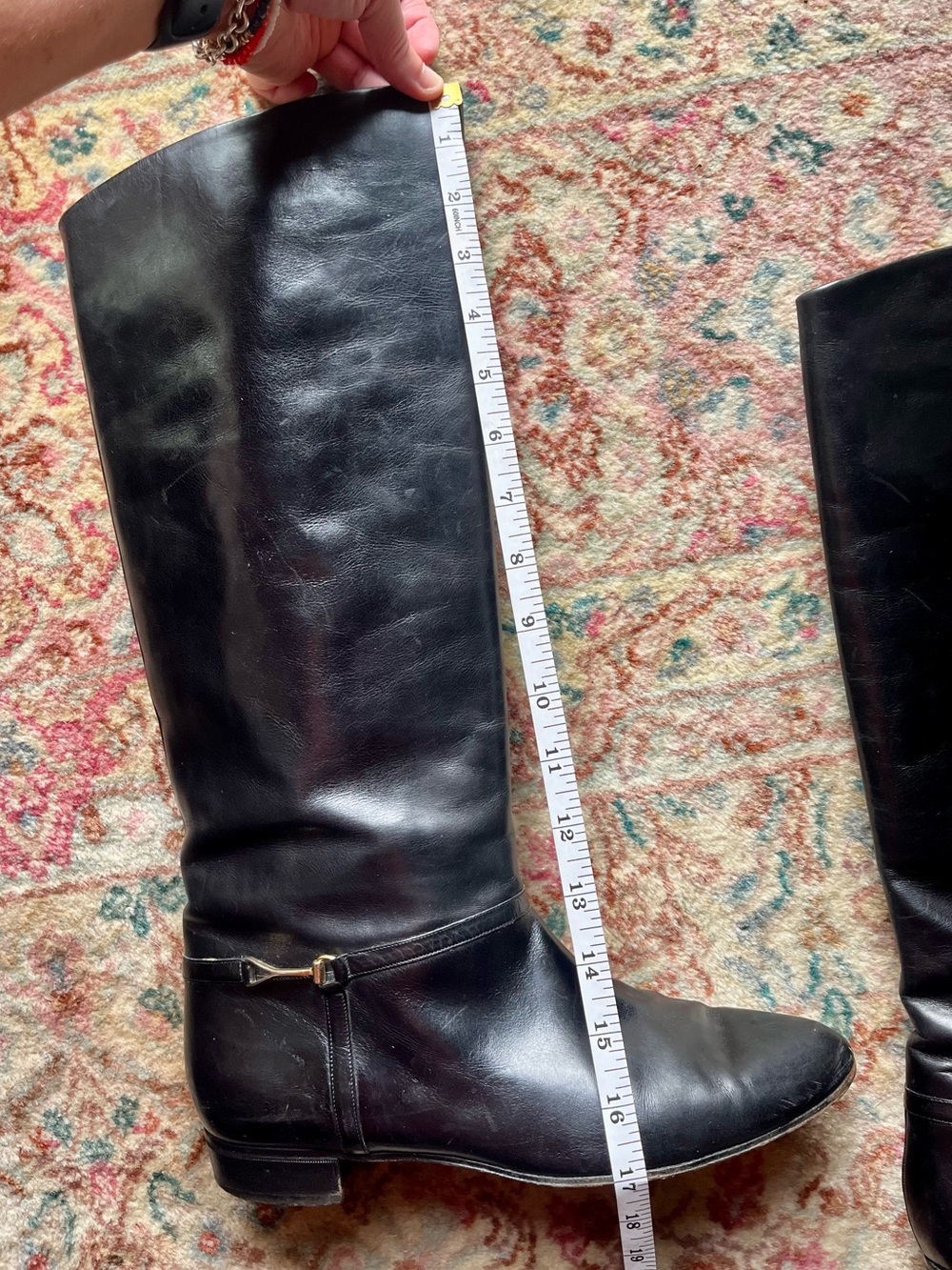 RARE VINTAGE COLE HAAN — HAND MADE IN ITALY 🇮🇹 Leather Knee High Boots - Picture 13 of 15